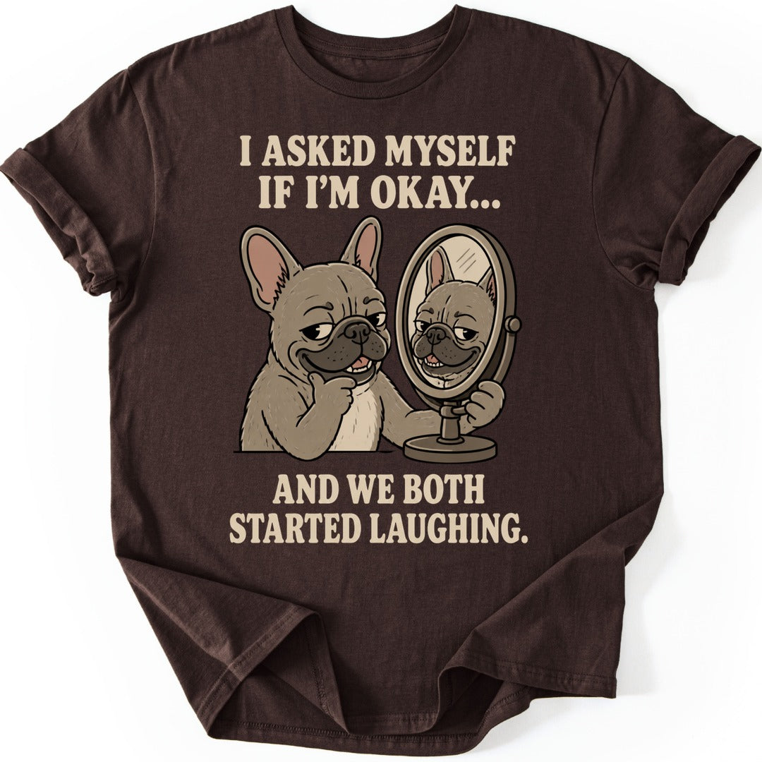 Both Laughing T-shirt — Dark Chocolate