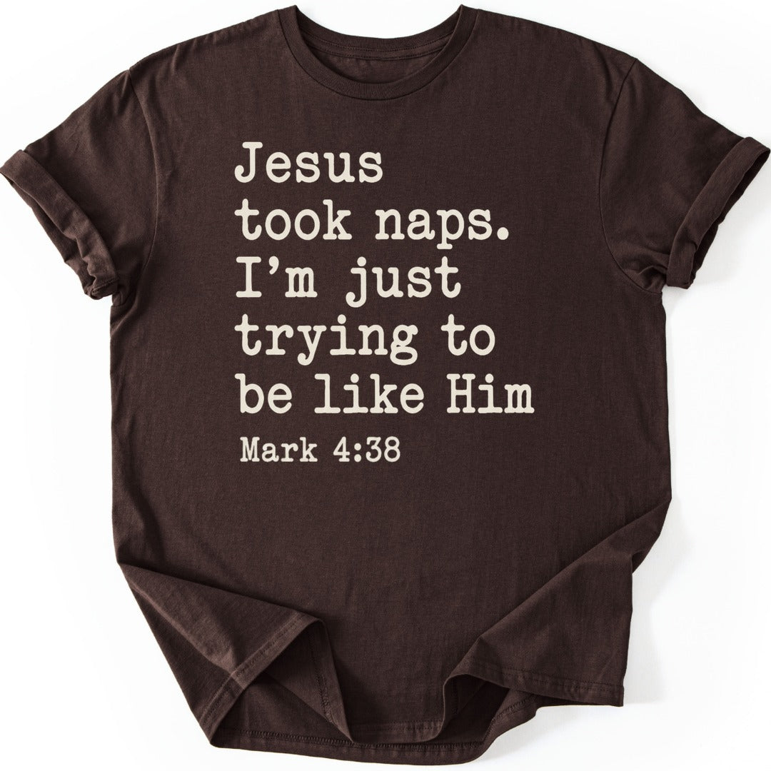 Holy Naps T-shirt — Dark Chocolate