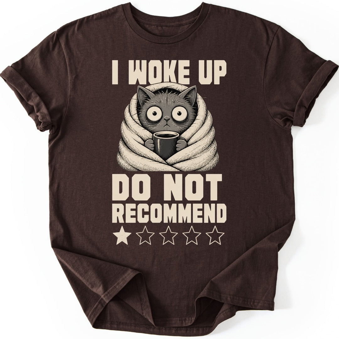 Blanket Cat T-shirt — Dark Chocolate