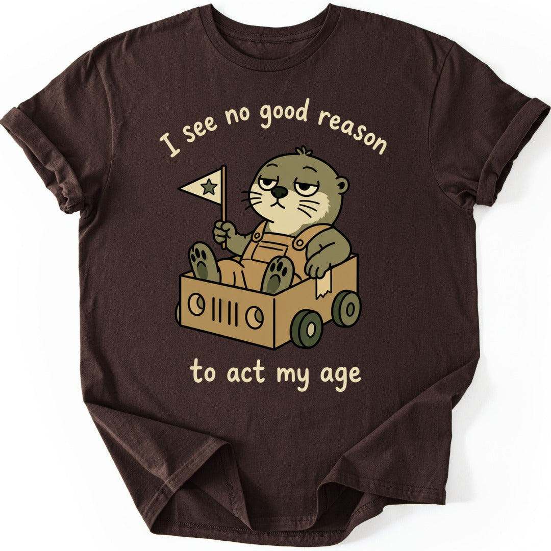 Otter Go-Kart T-shirt — Dark Chocolate