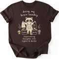 Brain Laundry T-shirt — Dark Chocolate