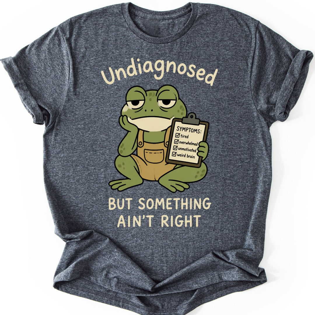 Undiagnosed Frog T-shirt — Dark Heather