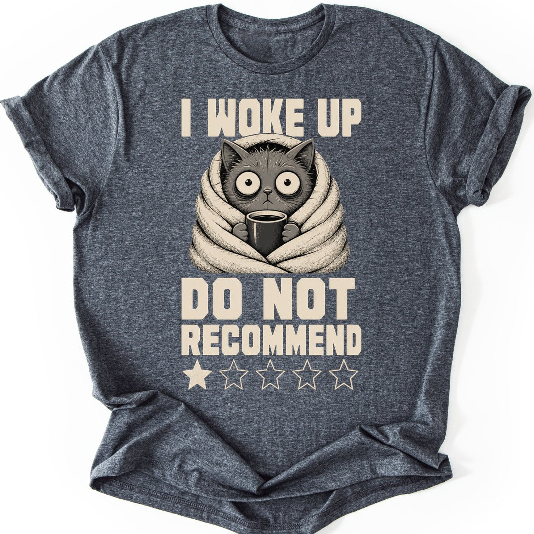 Blanket Cat T-shirt — Dark Heather