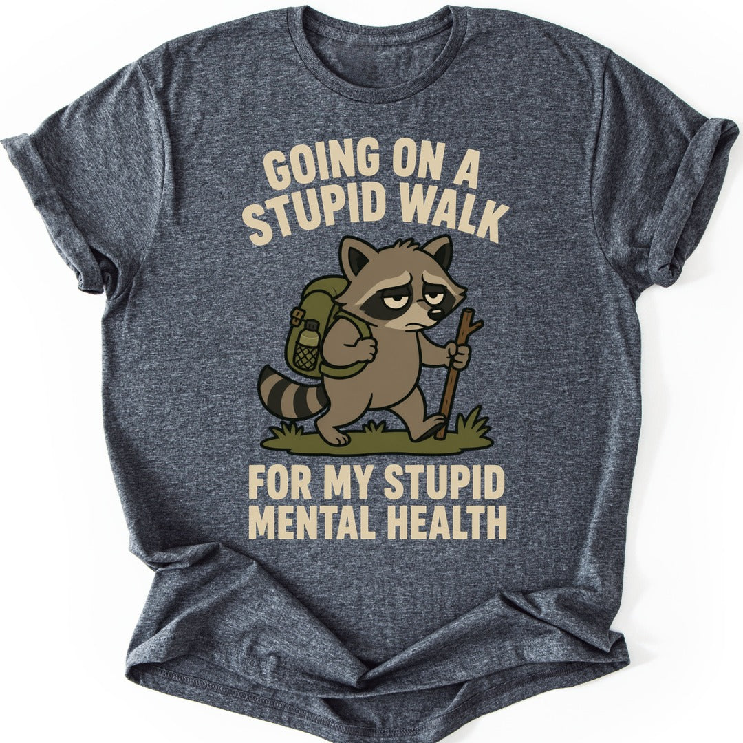 Raccoon Hike T-shirt — Dark Heather
