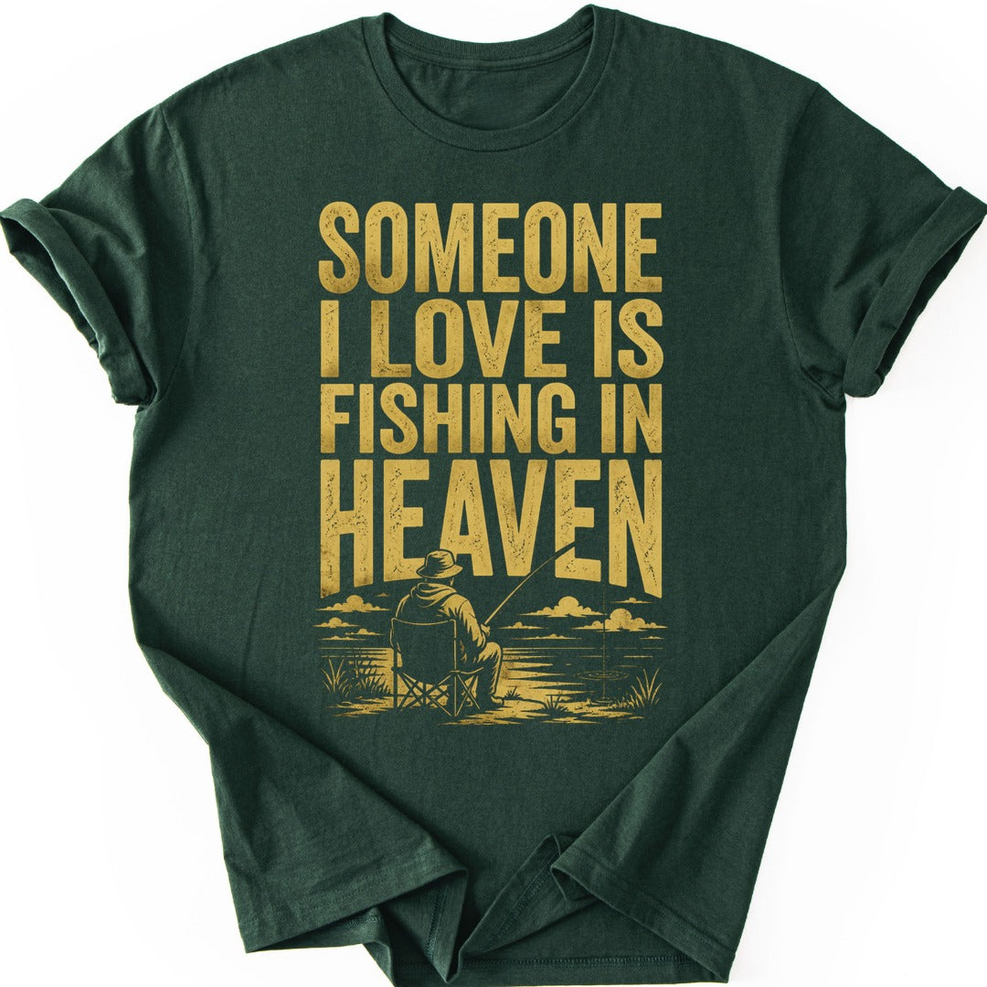 Fishing Heaven T-shirt — Forest Green