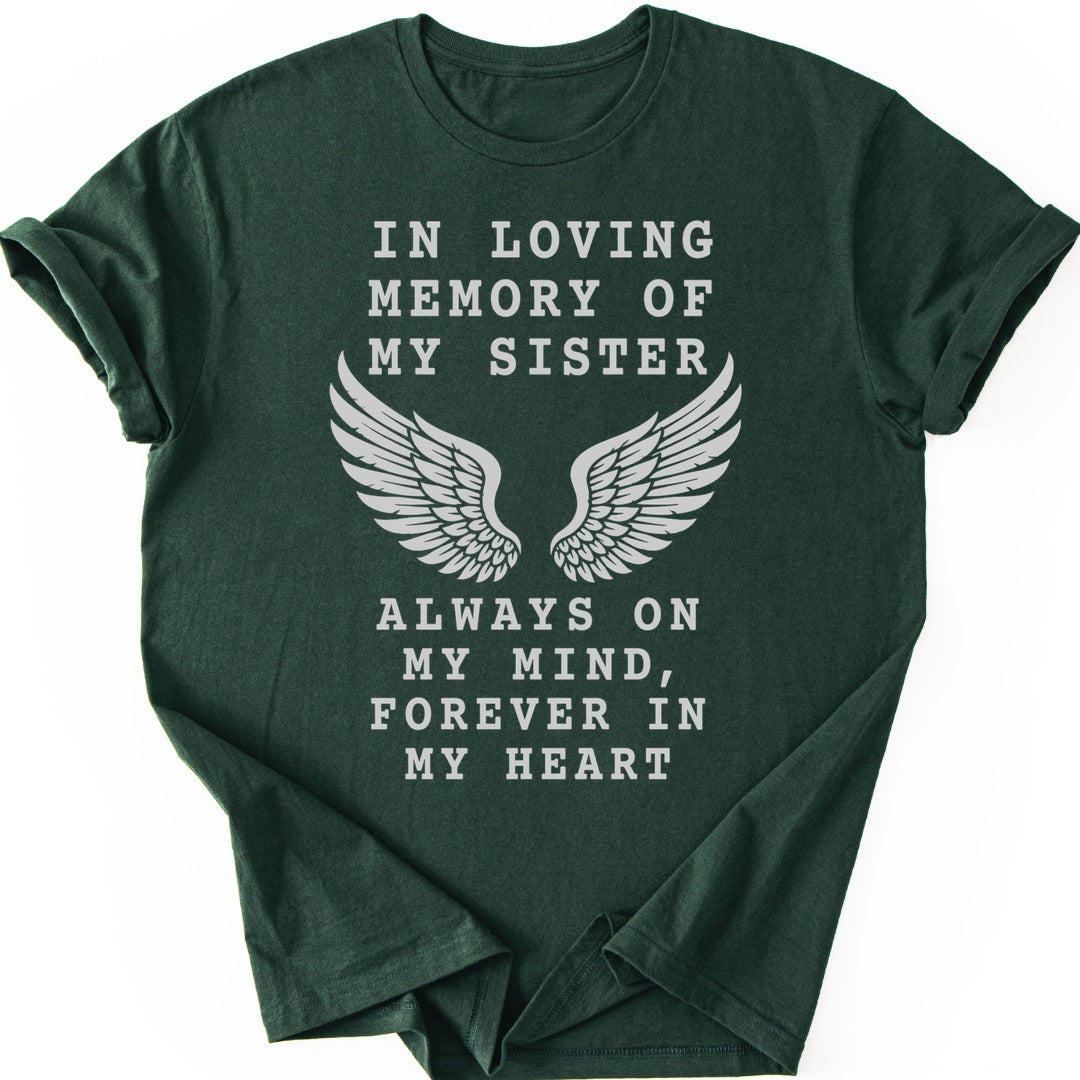 Sister Memory T-shirt — Forest Green