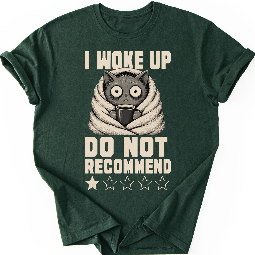 Blanket Cat T-shirt — Forest Green