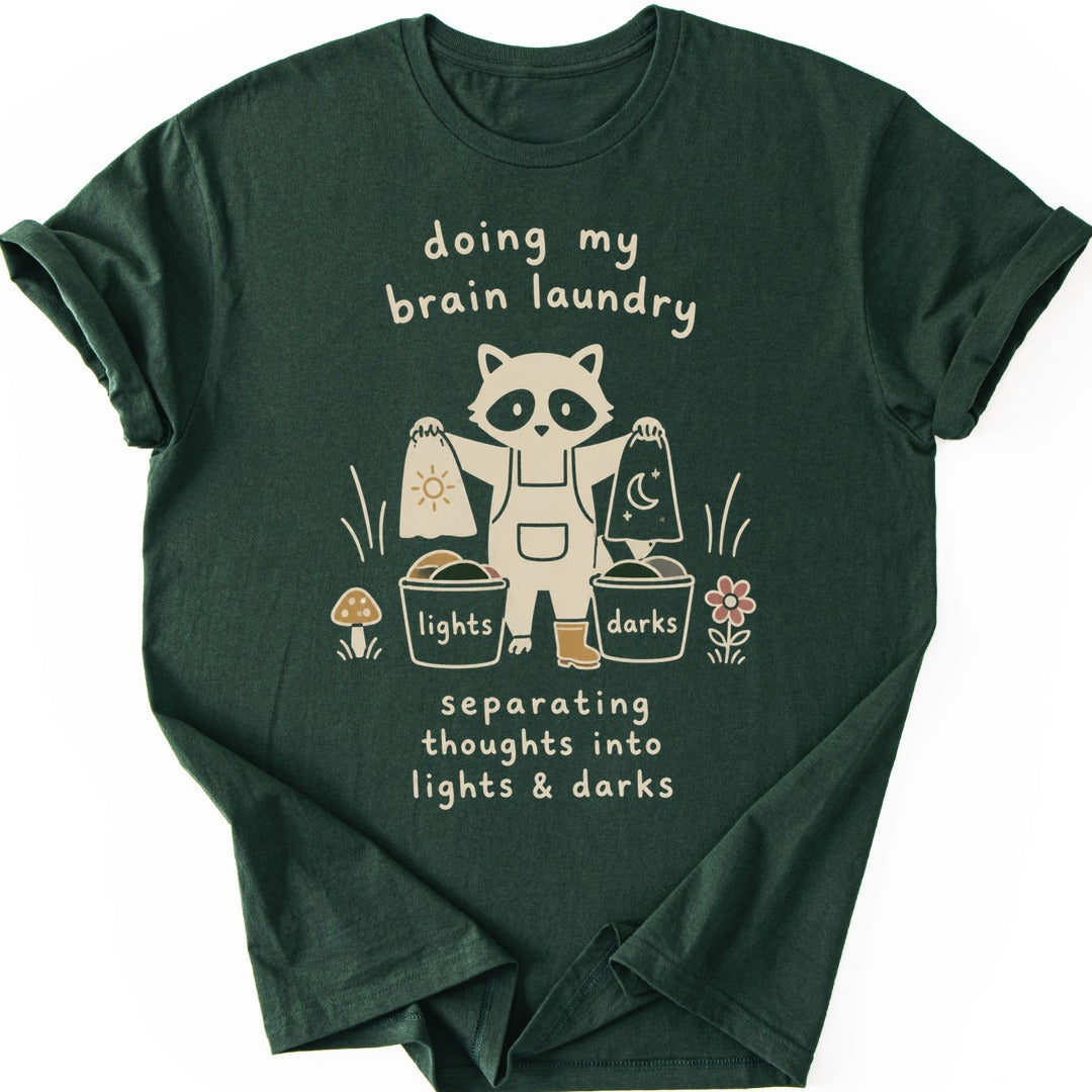 Brain Laundry T-shirt — Forest Green