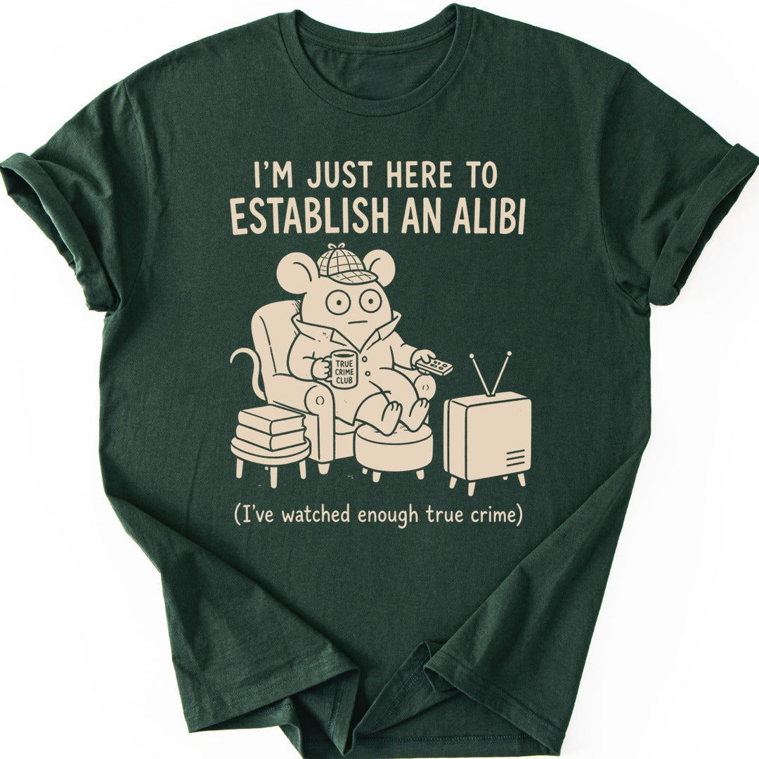 Alibi Mouse T-shirt — Forest Green