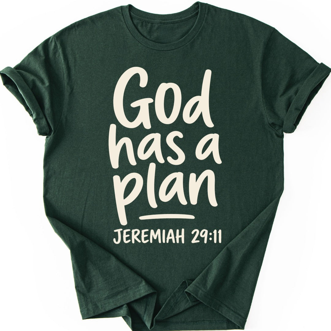 God's Plan T-shirt — Forest Green