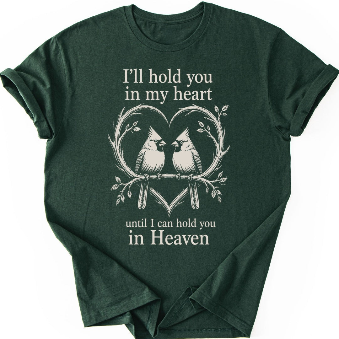 Cardinal Heart T-shirt — Forest Green