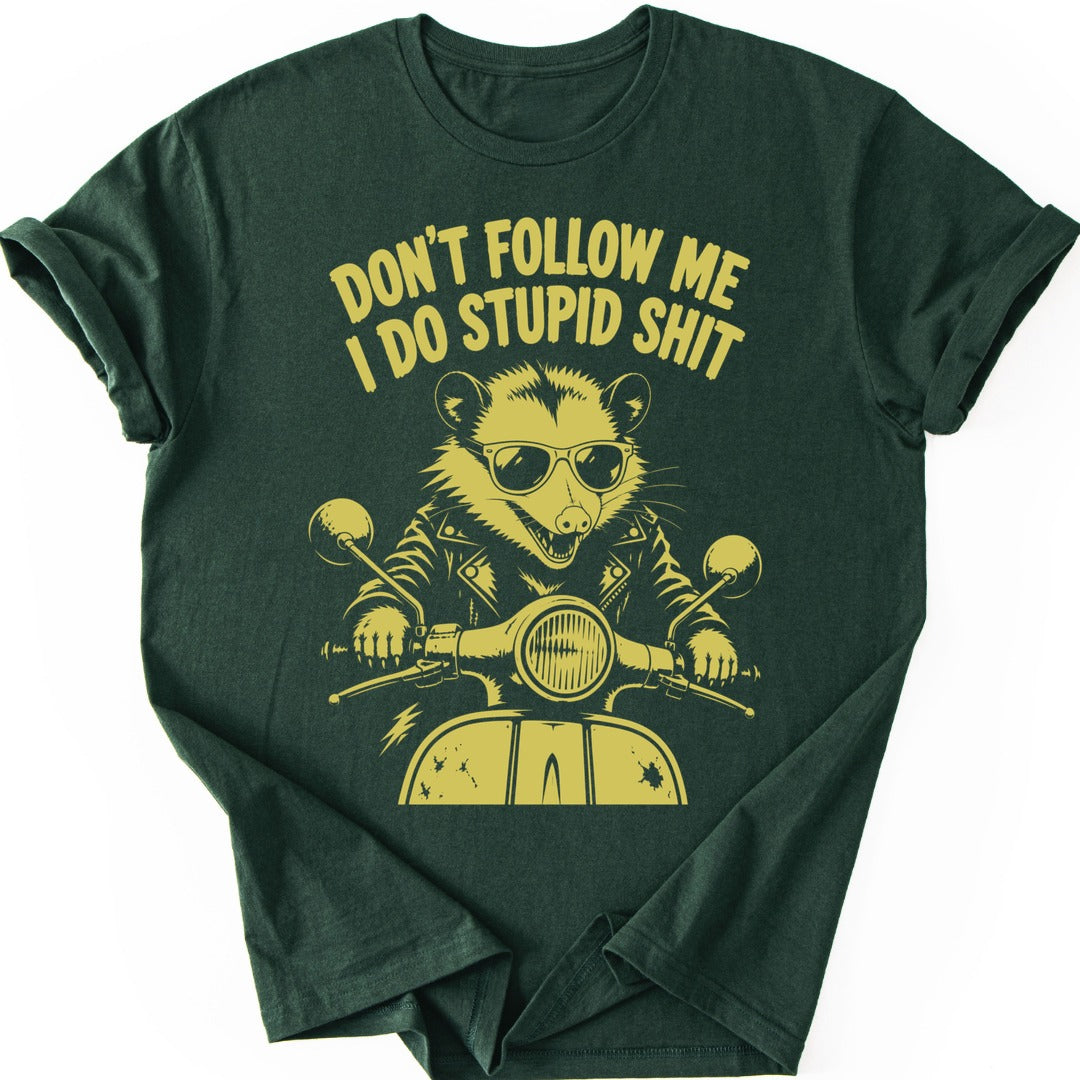 Scooter Possum T-shirt — Forest Green