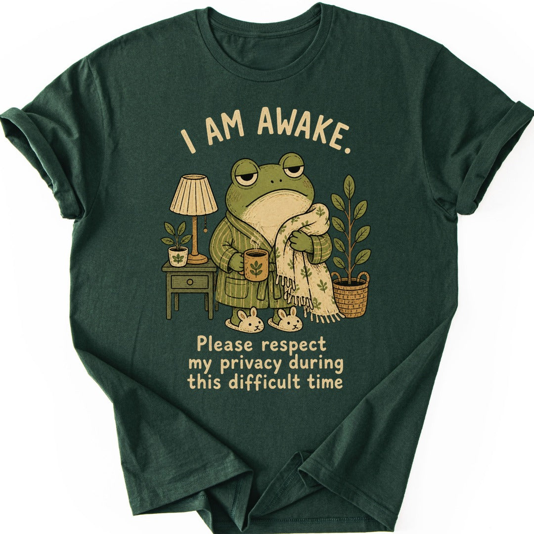 Barely Awake T-shirt — Forest Green