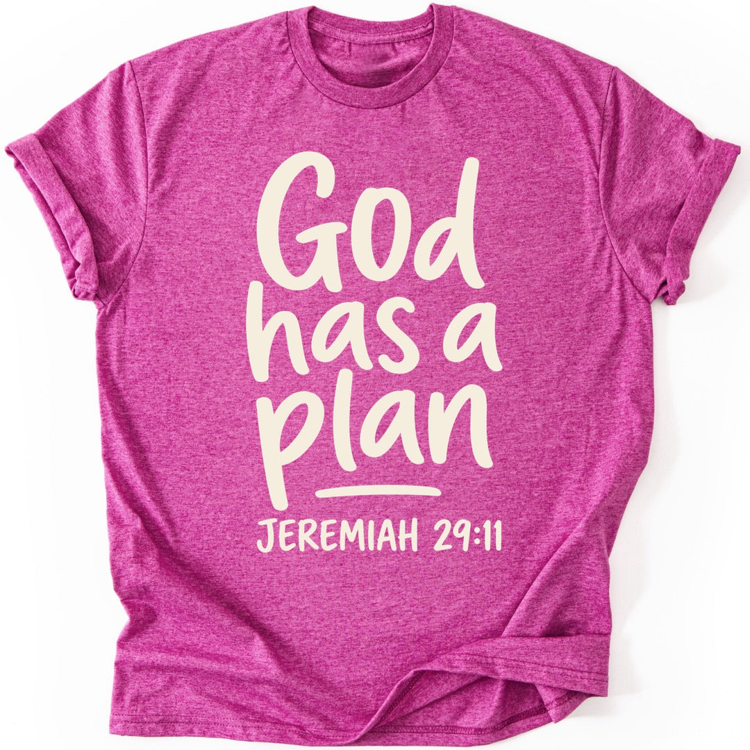 God's Plan T-shirt — Heather Berry