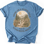 Stupid Walk T-shirt — Heather Indigo