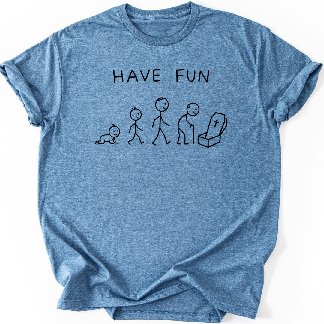 Life Stages T-shirt — Heather Indigo