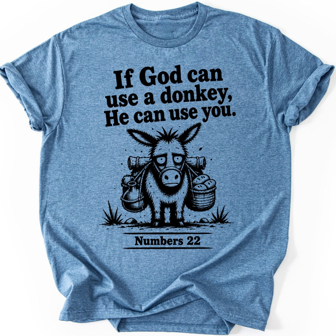 Useful Donkey T-shirt — Heather Indigo