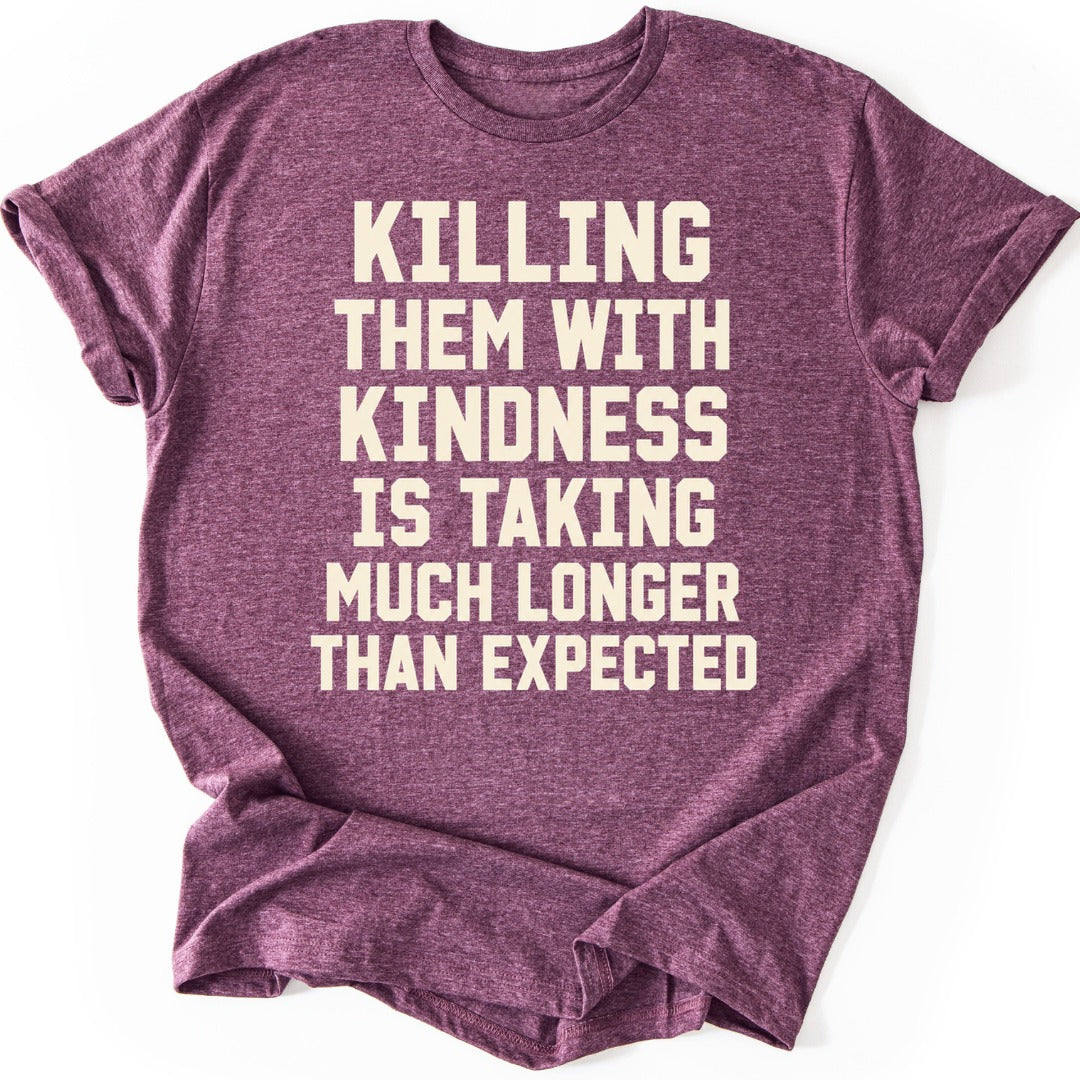 Killing Kindness T-shirt — Heather Maroon