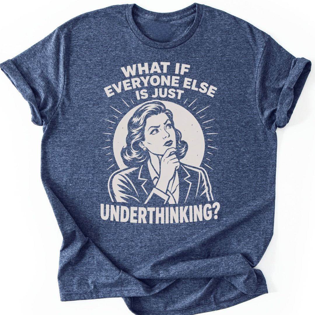 Deep Thinker T-shirt — Heather Navy