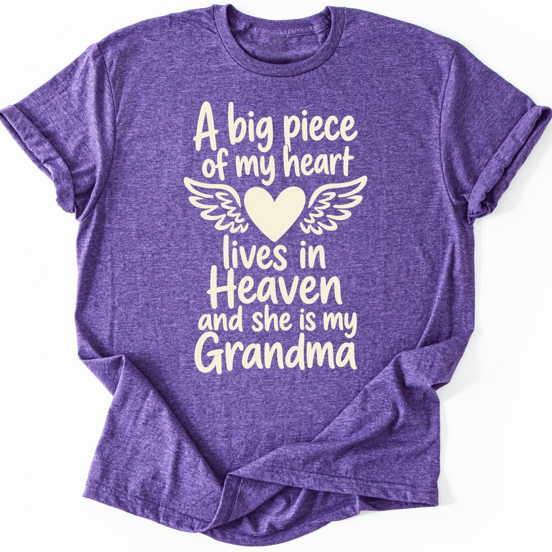 Grandma Heaven T-shirt — Heather Purple