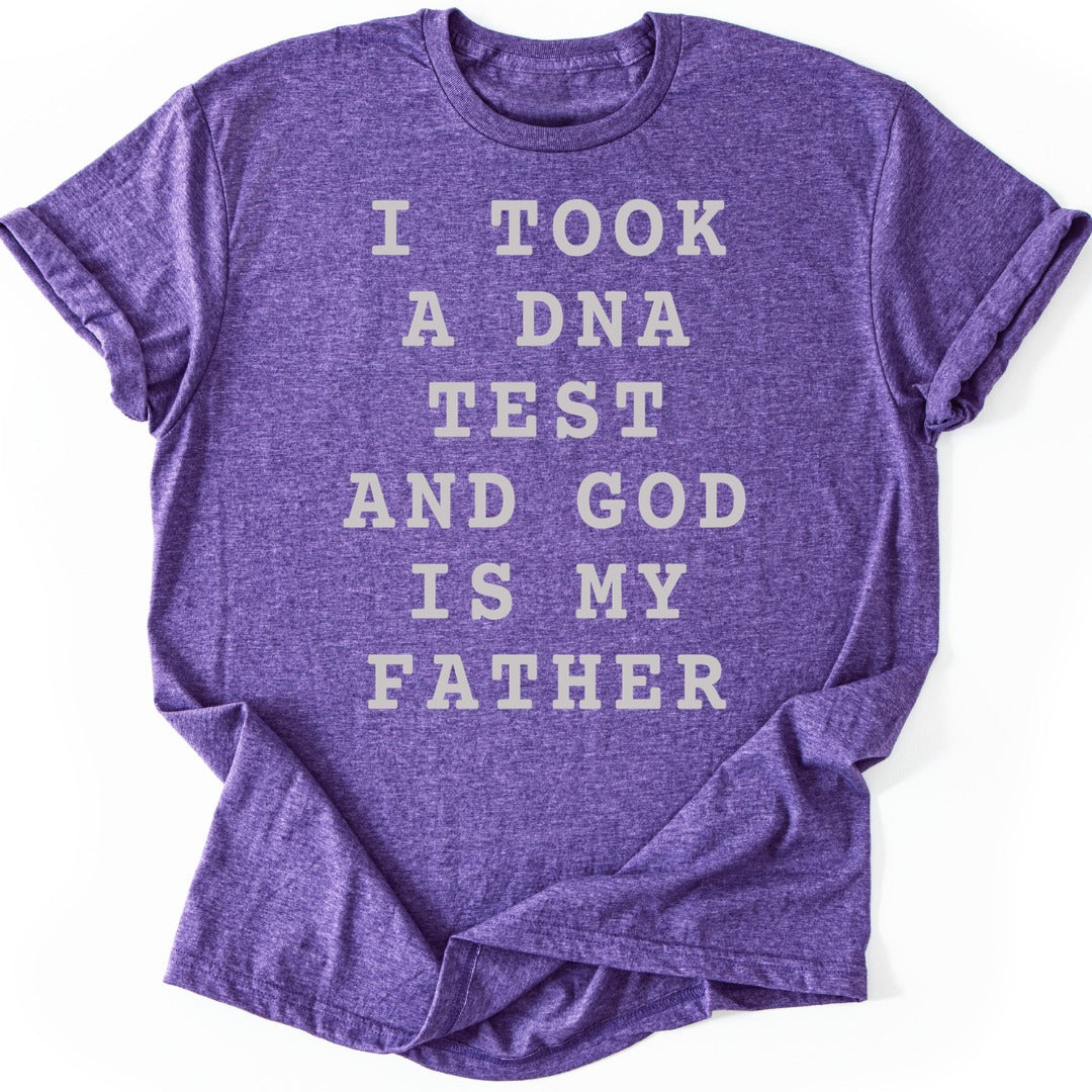God Is Father T-shirt — Heather Purple