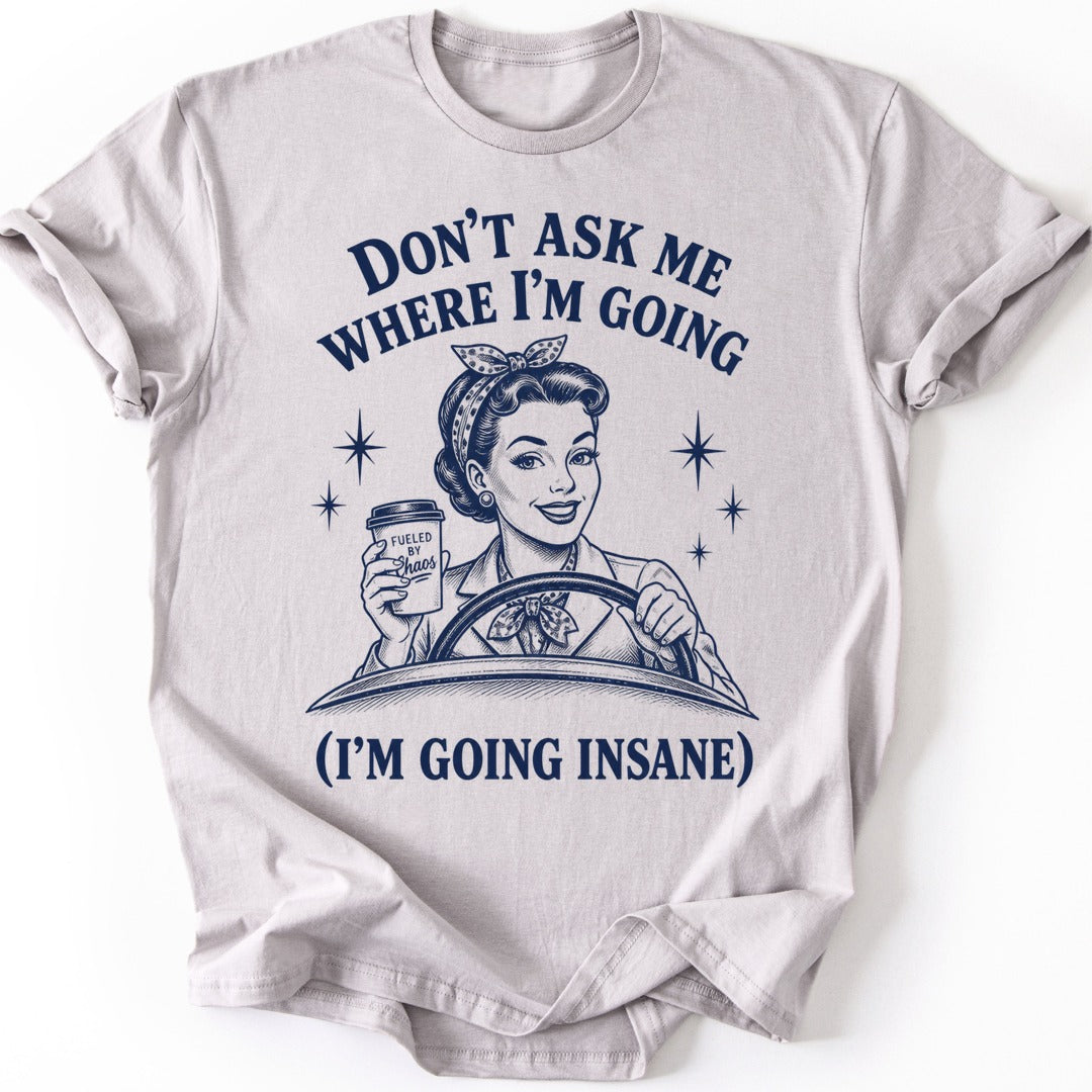Retro Driver T-shirt — Ice Grey