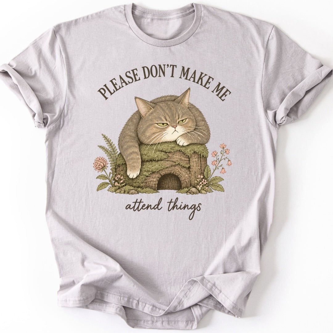 Attend Things T-shirt — Ice Grey