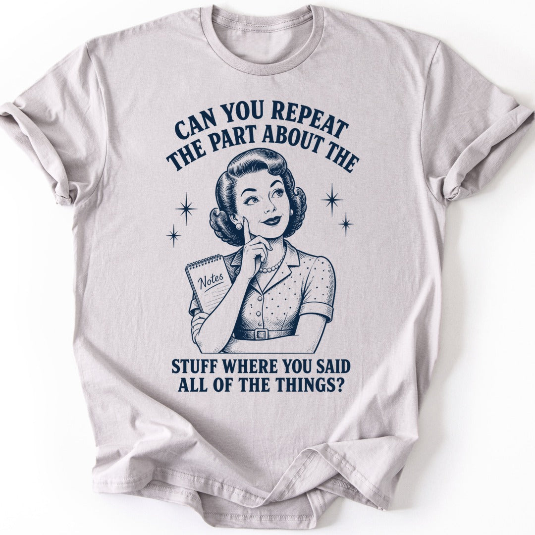 Repeat That T-shirt — Ice Grey