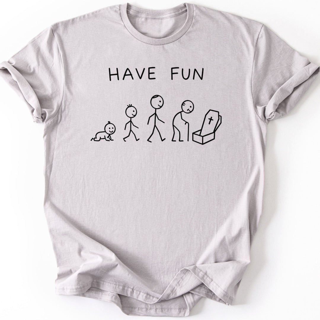 Life Stages T-shirt — Ice Grey
