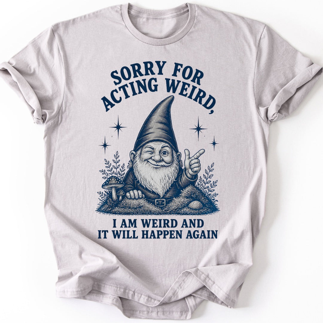 Weird Gnome T-shirt — Ice Grey