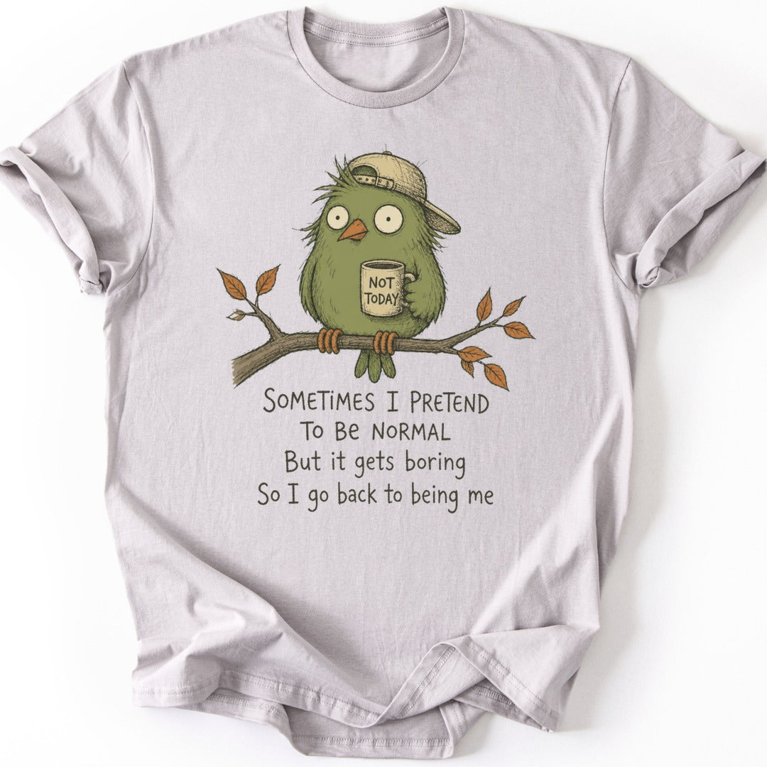 Normal Bird T-shirt — Ice Grey