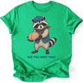 Brain Raccoon T-shirt — Irish Green