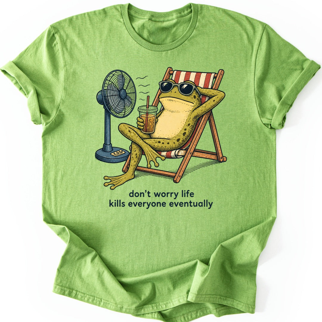 Fan Chair Frog T-shirt — Kiwi