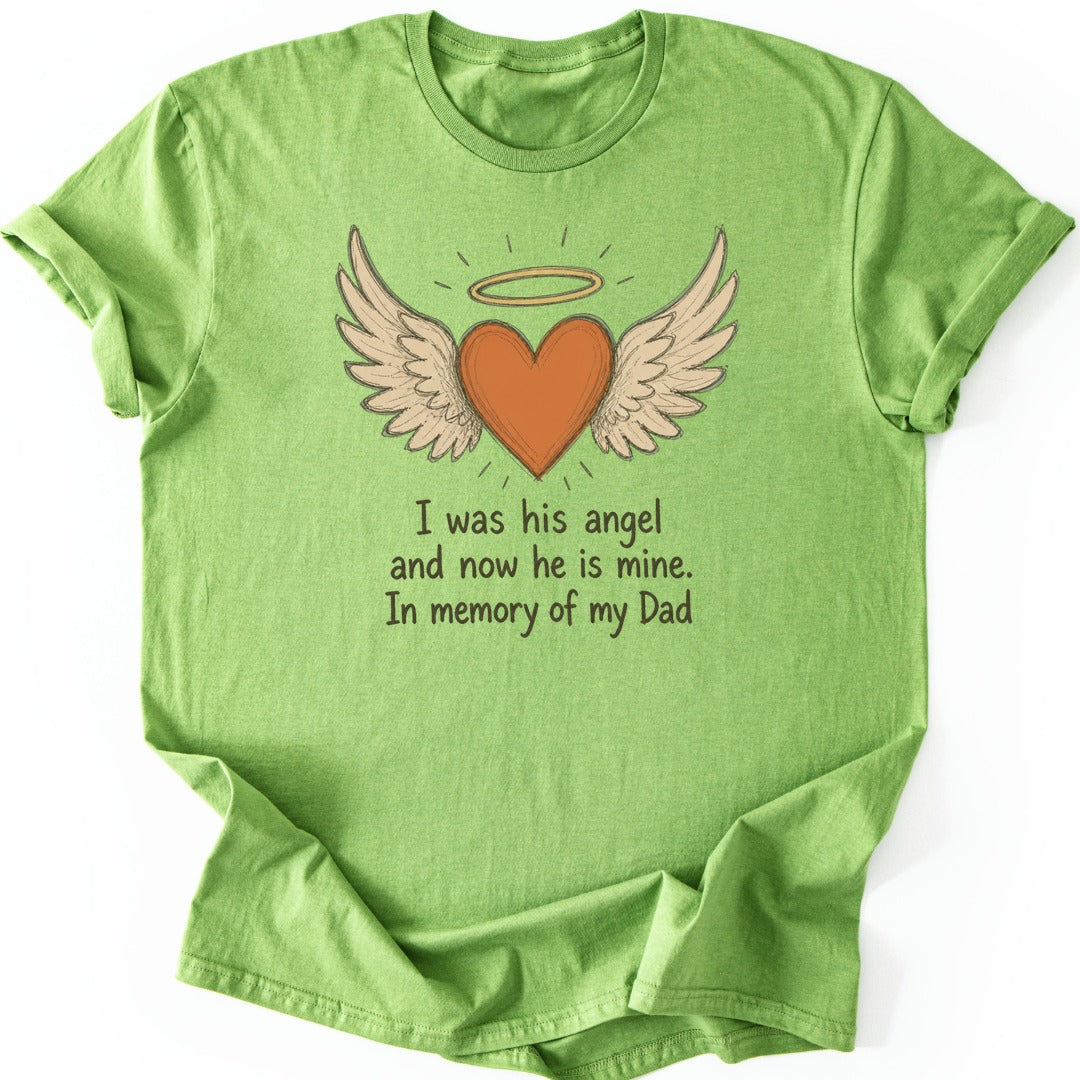 Dad Angel Heart T-shirt — Kiwi