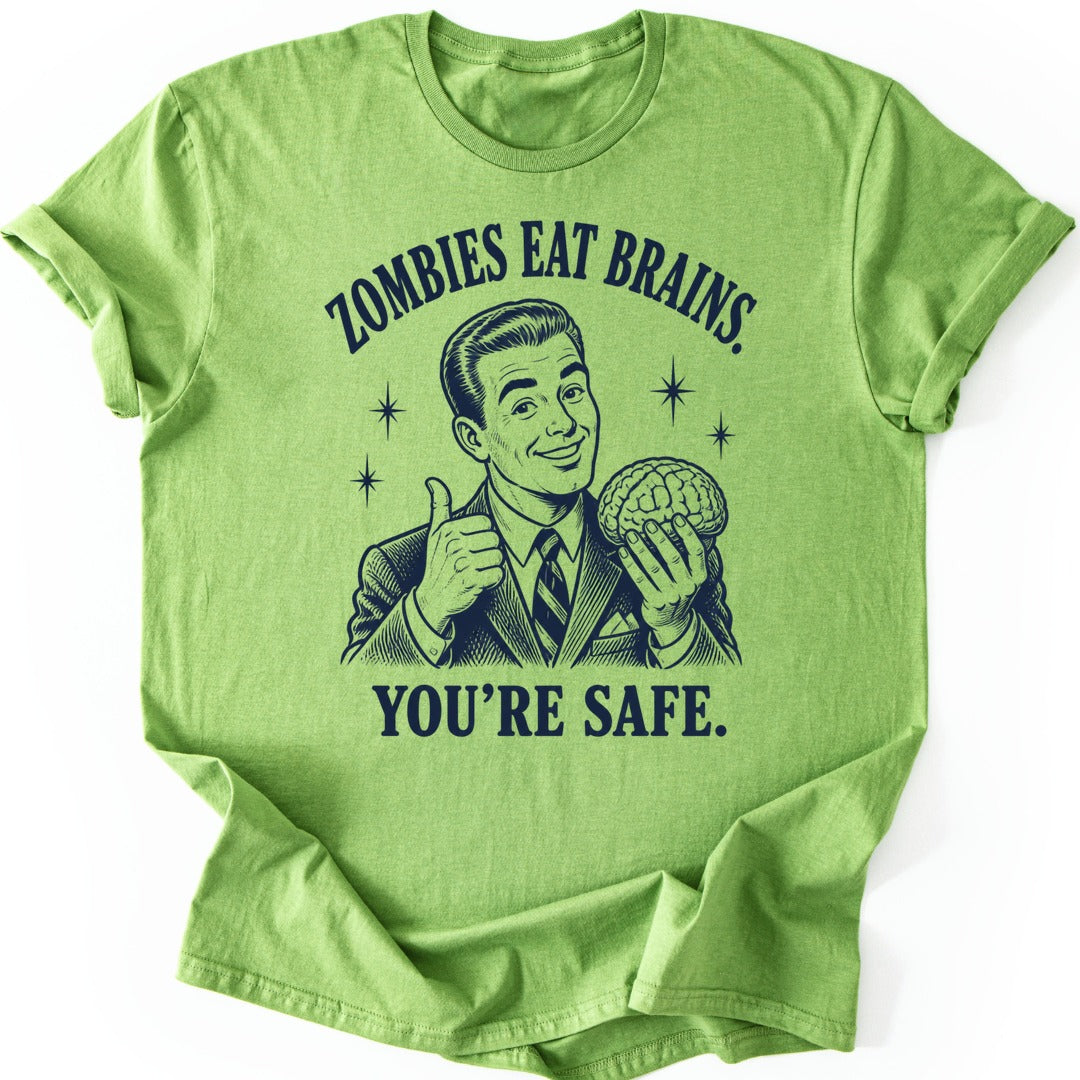 Zombie Brains T-shirt — Kiwi