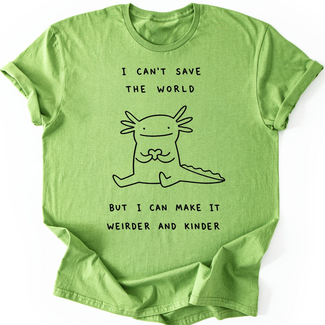 Weird Axolotl T-shirt — Kiwi