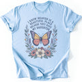 Daughter Butterfly T-shirt — Light Blue
