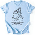 Boring World T-shirt — Light Blue