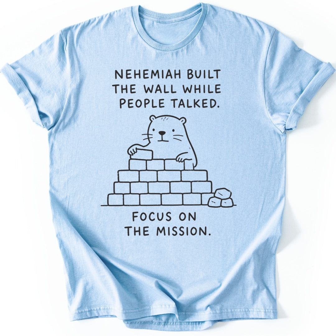Nehemiah's Wall T-shirt — Light Blue