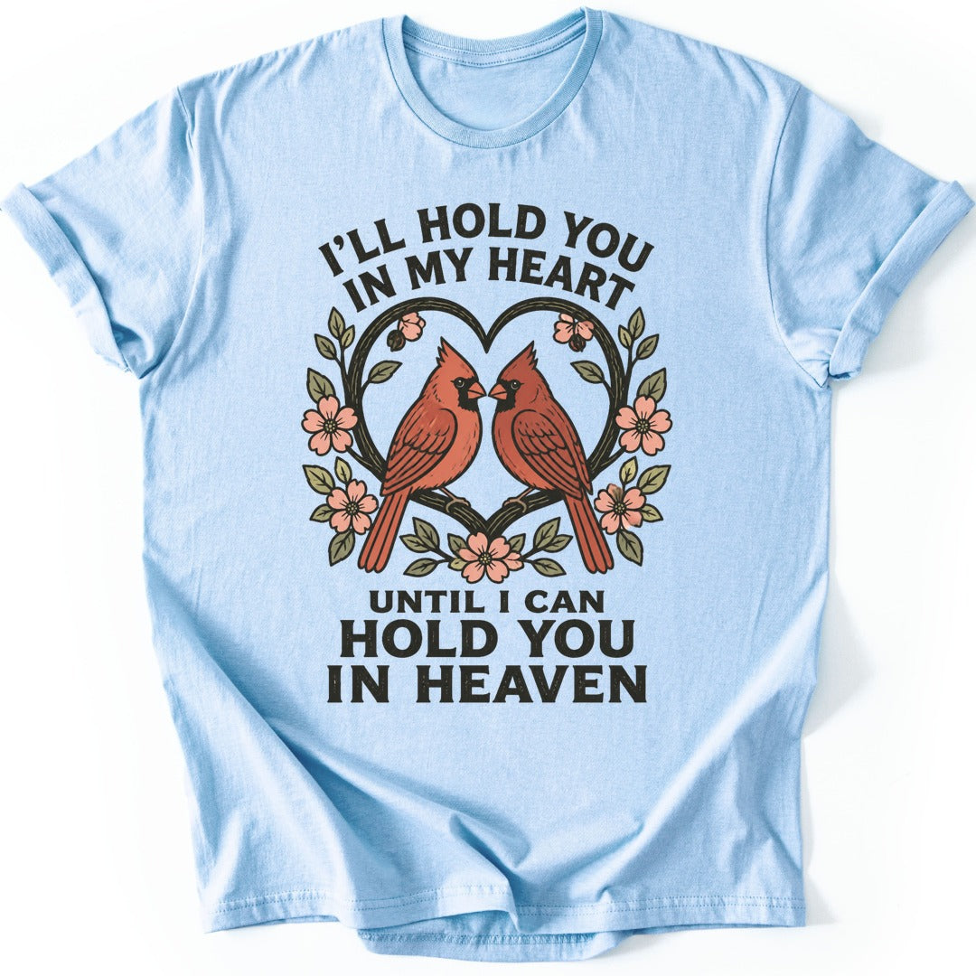 Red Cardinals T-shirt — Light Blue