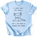Weird Axolotl T-shirt — Light Blue