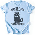 Bow Tie Cat T-shirt — Light Blue
