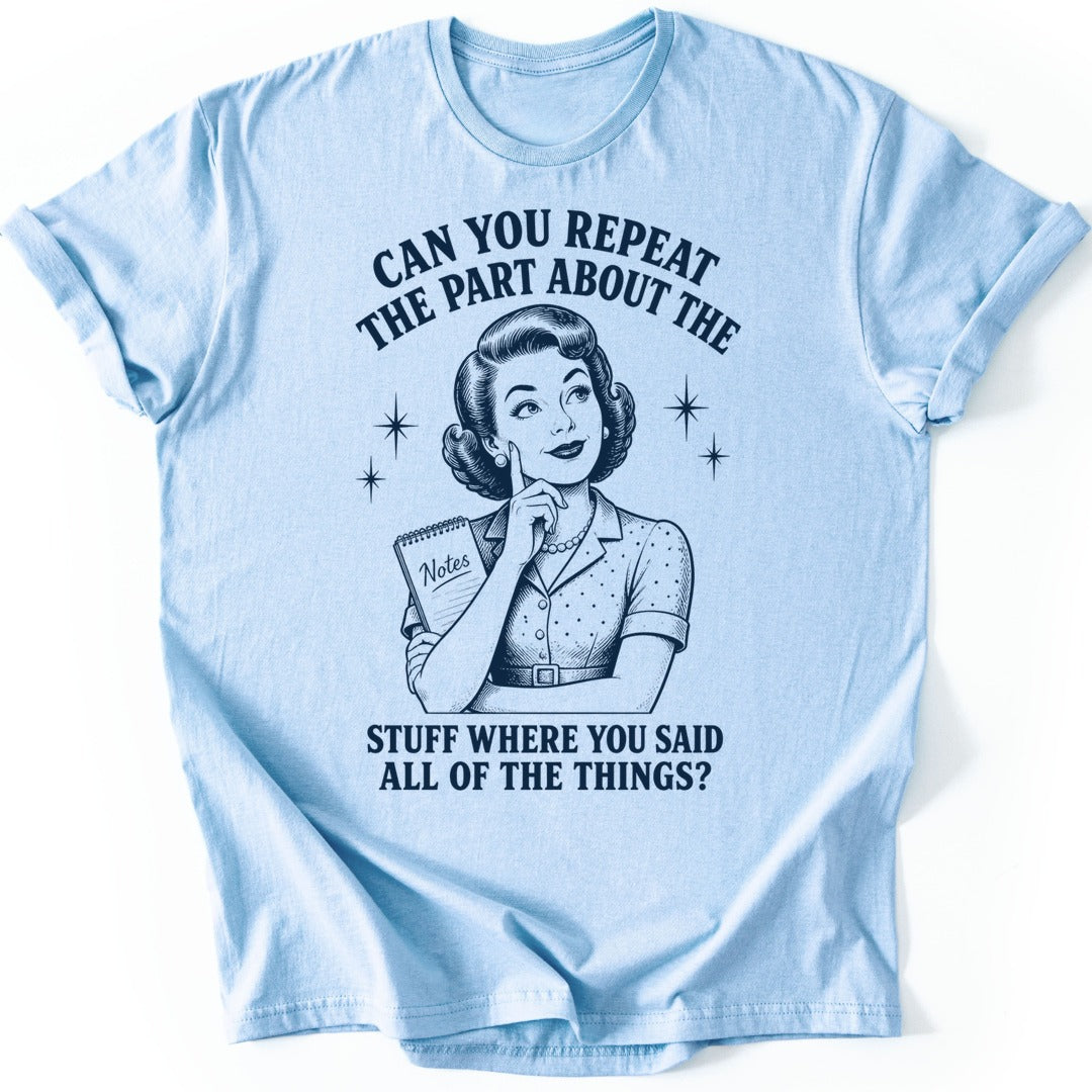 Repeat That T-shirt — Light Blue