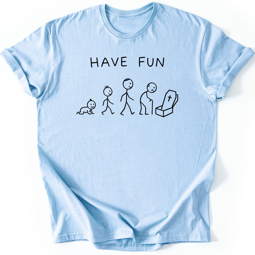 Life Stages T-shirt — Light Blue