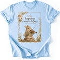 Music Helps T-shirt — Light Blue