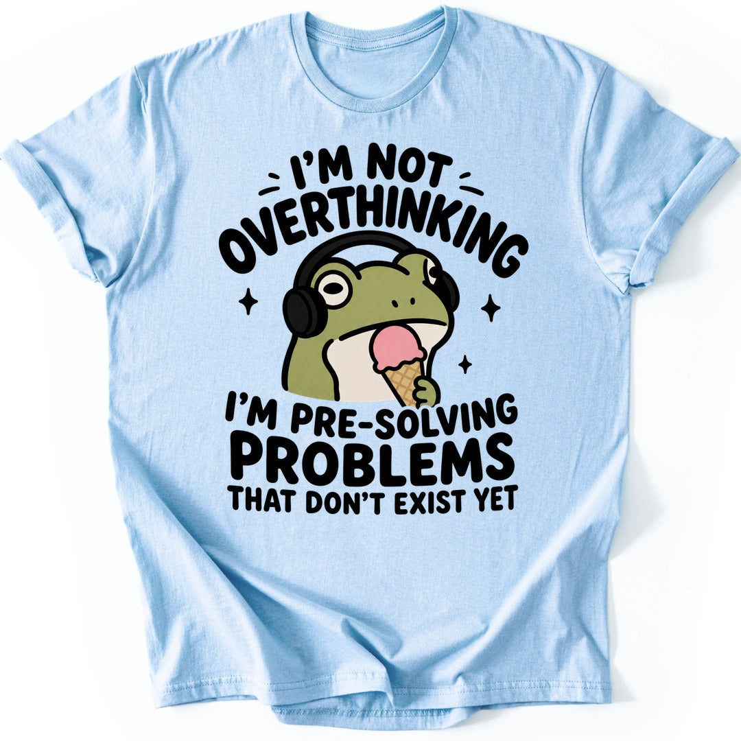 Ice Cream Frog T-shirt — Light Blue