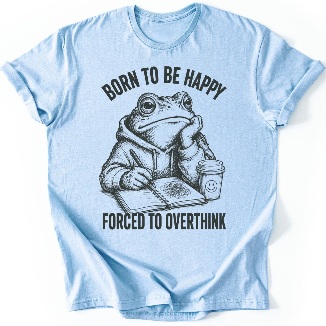 Pensive Toad T-shirt — Light Blue