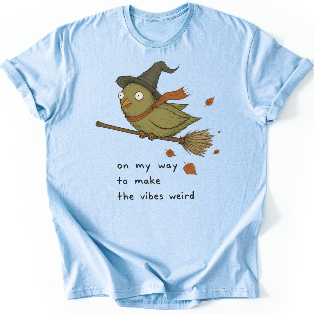 Weird Vibes T-shirt — Light Blue