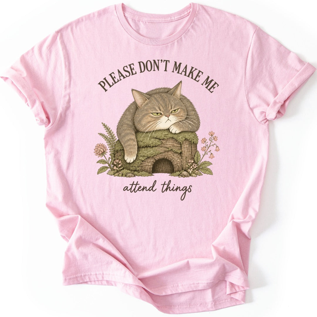 Attend Things T-shirt — Light Pink