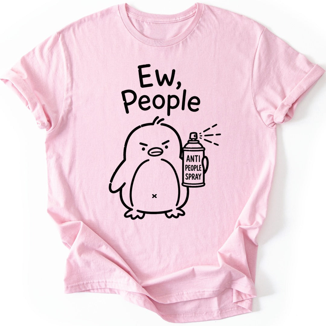 People Spray T-shirt — Light Pink